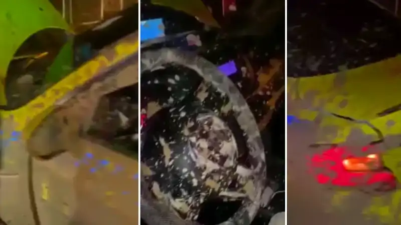 İstanbul'da Taksi Kaçışı: Çamura Saplanan Araç ve Müşterilerin Panik Anları