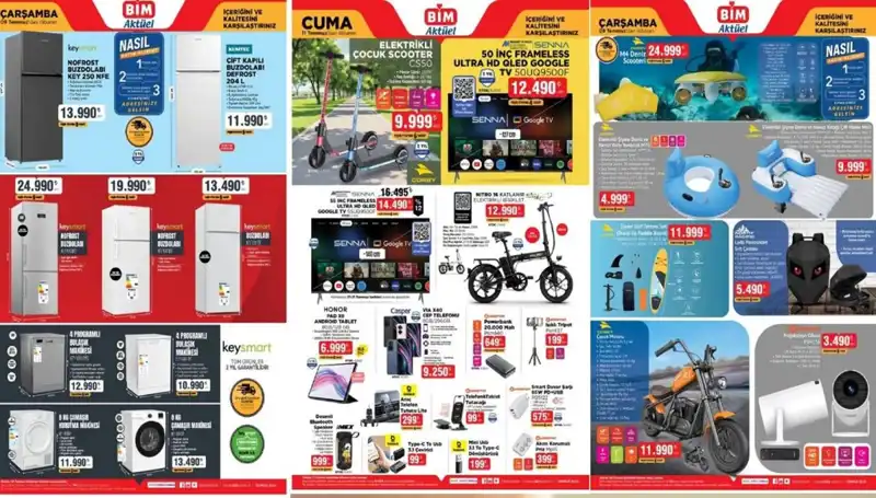 BİM 8-11 Temmuz Aktüel Kataloğu: Elektronik ve Beyaz Eşya İle Dolu Bir Hafta