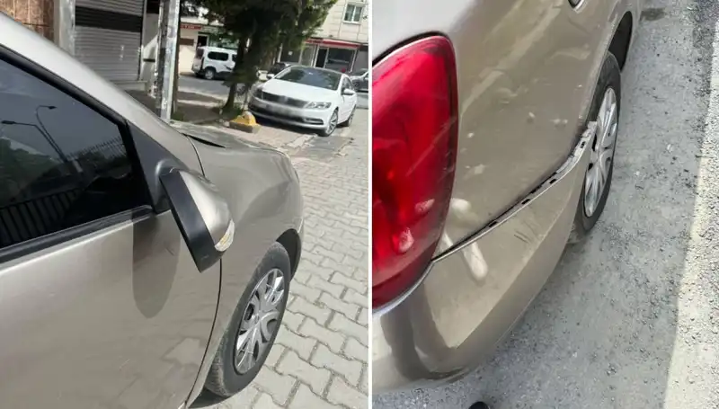 Motosikletli Maganda, Otomobilin Aynasını Kırıp Mahallede Kargaşa Çıkardı